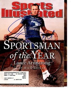 LANCE ARMSTRONG SIGNED SPORTS ILLUSTRATED COVER ONLY 12/16/02 - Picture 1 of 1