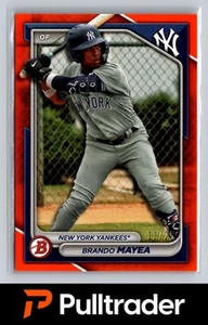 2024 Bowman Brando Mayea Orange 11/25 SSP Yankees - Picture 1 of 2