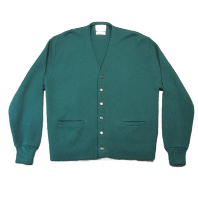 Cárdigan De Colección Brian MacNeil Para Hombres XL Verde Abotonado Cuello en V Abuelo Años 80 90 Grunge Foto 1 de 4