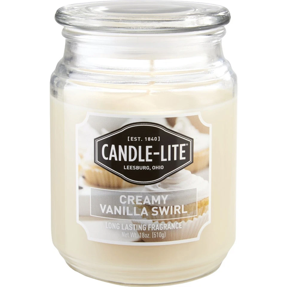 Candle-Lite Everyday 18 Oz. Vela redemoinho cremosa baunilha 3297553 Candle-lite - Imagem 1 de 1