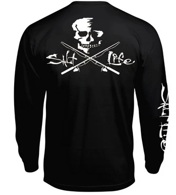Salt Life Men's Big & Tall "Skull and Poles", Graphic T-Shirt,  2XLT — 第 1/4 张图片
