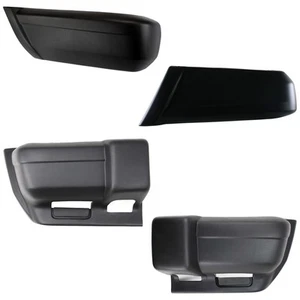 Set of 4 Bumper Face Bar Ends Extensions Front & Rear Driver Passenger Side - Picture 1 of 12