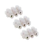 50Pcs 3‑in‑3‑out Terminal Block FlameRetardant ThroughType Wire Connector 20A✈