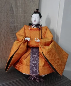Traditional Japanese Hina Doll Samurai Guard Festival Handmade Painted Figure - Picture 1 of 4