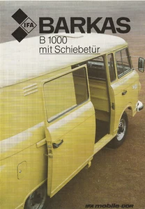 DDR Prospekt Barkas B 1000 mit Schiebetür - Bild 1 von 4