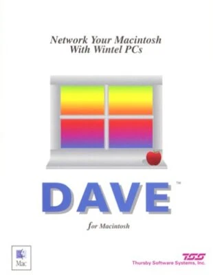 DAVE 2.5 Peer to Peer Between PCs and Macs using TCP/IP Vintage Software - Image 1 of 4