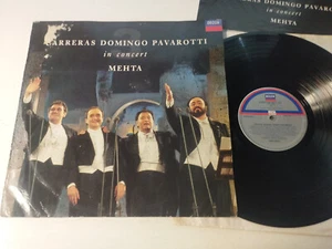 Los Tres Three Tenors Racing DOMINGO Pavarotti Mehta Decca - LP vinyl 12 " G VG - Picture 1 of 7