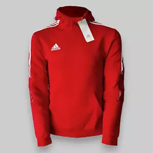 Felpa con cappuccio Adidas uomo Tiro21 felpa con cappuccio rosso tuta top calcio - Foto 1 di 15