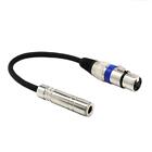 3Pin Xlr Female To 6.35Mm 1/4" Stereo Female Jack Cable