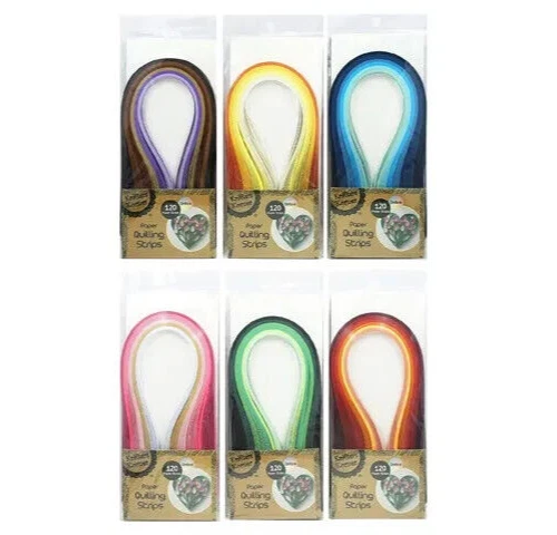 5mm 39cm PAPER QUILLING 120 STRIPS Lucky Star Craft DIY Gift Craft ASSTD OMBRE - image 1 of 1