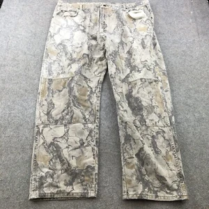 Wrangler Jeans Mens 44x32 Camouflage Straight Denim Western Hunting Double Knee - Picture 1 of 8