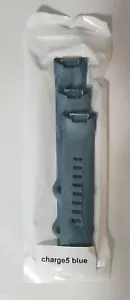 For Fitbit Charge 5 Rugged Armor Silicone Band Blue Contains Both Sizes - Picture 1 of 1