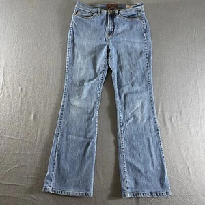 Jeanstar Jeans Womens 10 Short Blue Elle Mid Rise Stretch Straight Leg Western - Picture 1 of 11