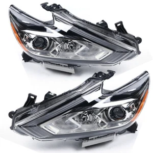For 2016-17 2018 Nissan Altima Sedan Headlights Headlamps 1 Pair Left+Right Side - Picture 1 of 23