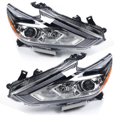 2016-2018 Nissan Altima Halogen Headlights Assembly - Left & Right Pair - Image 1 of 4