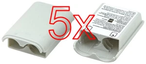 5 X XBOX 360 Controller Deckel Klappe Batteriedecke Batterie Fach in Weiss - Bild 1 von 4