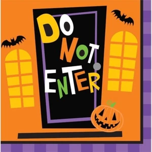Creepy Characters 16 Luncheon Napkins Halloween Party - Picture 1 of 1