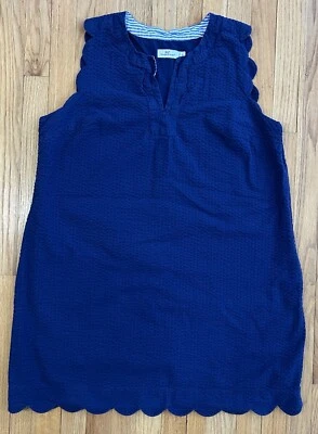 Vestido Vineyard Vines Seersucker Vieira Cisco Swing Deep Bay Azul Marino Talla 18 Foto 1 de 4