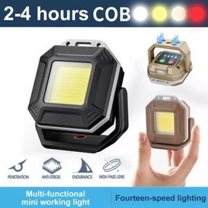 LED COB Rechargeable Work Light Mechanic Flashlight Lamp Magnetic Base Bright - Bild 1 von 28