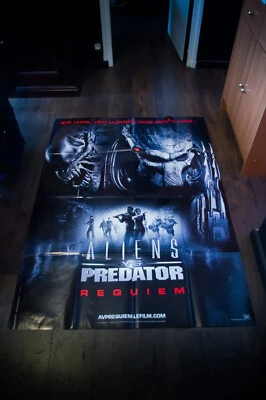 ALIENS VS PREDATOR REQUIEM großes französisches Vintage Filmplakat Original 2007 - Bild 1 von 4