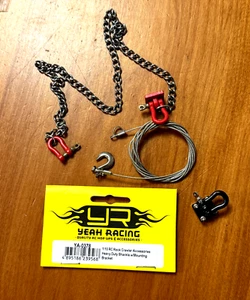 Tow Accessories Chain Hook Yeah Racing 1/10 RC Truck Rock Crawler Trx4 Scx10 - Picture 1 of 2