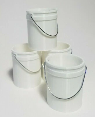 1/10 Scale 5 Gal Bucket 4 Pack Multiple Colors 3D Printed RC Miniature Accessory - Image 1 of 4