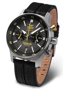 Vostok-Europe Expedition North Pole-1 Black Leather Watch VK64/592A560 - Picture 1 of 1