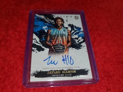 2021-22 TOPPS INCEPTION OVERTIME JAYLEN MARTIN RC  AUTO CARD 184/200 - Image 1 of 2