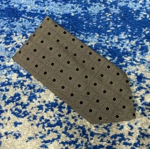 Corbata de mezcla de seda geométrica beige negra colección Calvin Klein Italia - Imagen 1 de 4