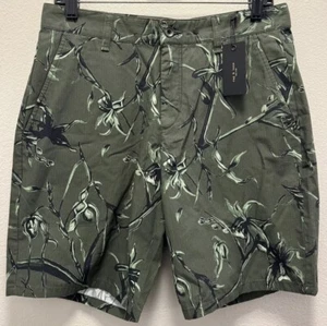 NUEVO Pantalones Cortos Rag & Bone Para Hombre Talla 30 Ejército Floral Estampado Perry Ripstop $235 - Imagen 1 de 9
