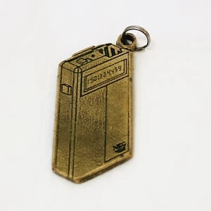 Vintage 1980s Brass NEC Pager Key Fob Chain 2" x 3/4" - Picture 1 of 4