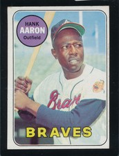 1969 Topps Hank Aaron #100 - Braves - Ex - D1702