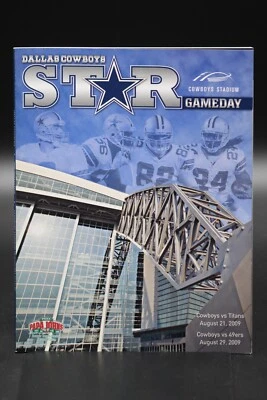 Dallas Cowboys Star 1st Season Cowboys Stadium Titans & 49ers Aug 2009 VF/NM - Image 1 of 4