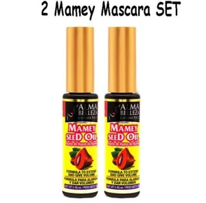 RIMEL ACEITE HUESO DE MAMEY PLANTIMEX MAMEY MASCARA 2 PCS SET - Picture 1 of 2
