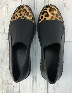 Neu im Karton Lori Goldstein Collection 99 $ Mixed Media Plateau-Sneaker – schwarz – Größe 9 M - Bild 1 von 9
