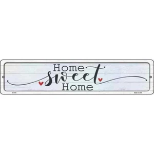 Home Sweet Home Herz Metall Straßenschild Schild für Haustür Garagenwand - Bild 1 von 1