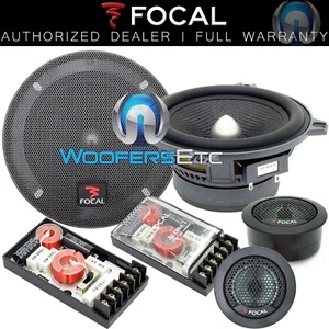 FOCAL 130A1 5.25" 100W RMS CAR 2-WAY ACCESS COMPONENT SPEAKERS MIDS TWEETERS NEW - Picture 1 of 9