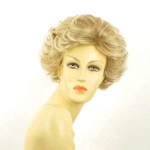 Perruque femme courte blond méché blond très clair KIMBERLEY 15t613 - Picture 1 of 9