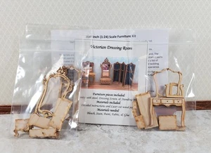 Dollhouse HALF SCALE Furniture Kit DIY Victorian Dressing Room 1:24 Miniatures - Picture 1 of 5