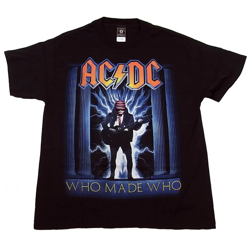 Camiseta negra vintage de AC/DC para hombre Who Made Who Angus talla M Foto 1 de 1