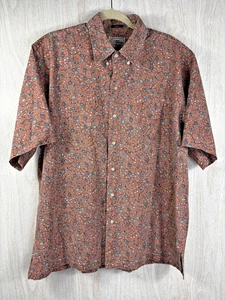 Reyn Spooner XL Hawaiian Aloha Shirt Mens Floral Print Button Front Cotton Blend - Picture 1 of 5