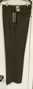 Perry Ellis Portfolio Mens 33 x 30 NWT Neo-Luxe No-Iron Premium Brown DressPants - Picture 1 of 7
