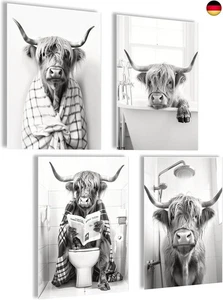Bilder Badezimmer Bilder Gäste WC Schild Poster Bild Toilette WC Deko Bilder - Bild 1 von 7