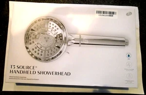 T3 Source Handheld Showerhead Mineral Filter 7 Settings Handheld Chrome - Picture 1 of 4