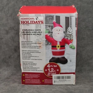 Hometown Holidays Santa Inflatable 4FT 90337 - Picture 1 of 12