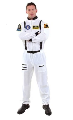 Fantasia masculina terno branco astronauta Spaceman GG ** - Imagem 1 de 2