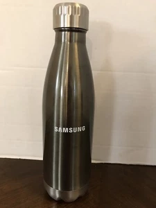 Samsung Electronics Promo Edelstahl GRAU Trinkflasche mit Deckel - Bild 1 von 3