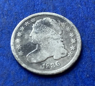 1836 Capped Bust Silver Dime Full Date Nice Detail - Image 1 of 2