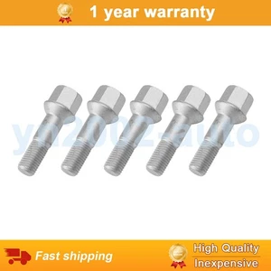5pcs Car Wheel Lug Bolts Nuts M12x1.5mm For Benz W124 R171 A209 W203 C209 CLK280 - Picture 1 of 16