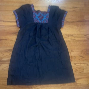 Abito donna Madewell nero ricamato Small usato in ottime condizioni! - Foto 1 di 6